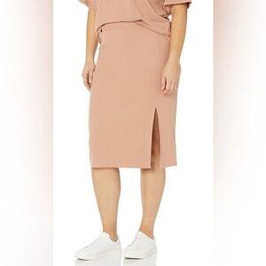 The Drop Women's Veronique High-Waist Slit Skirt